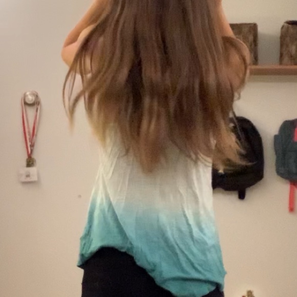 American eagle blue strappy tank top